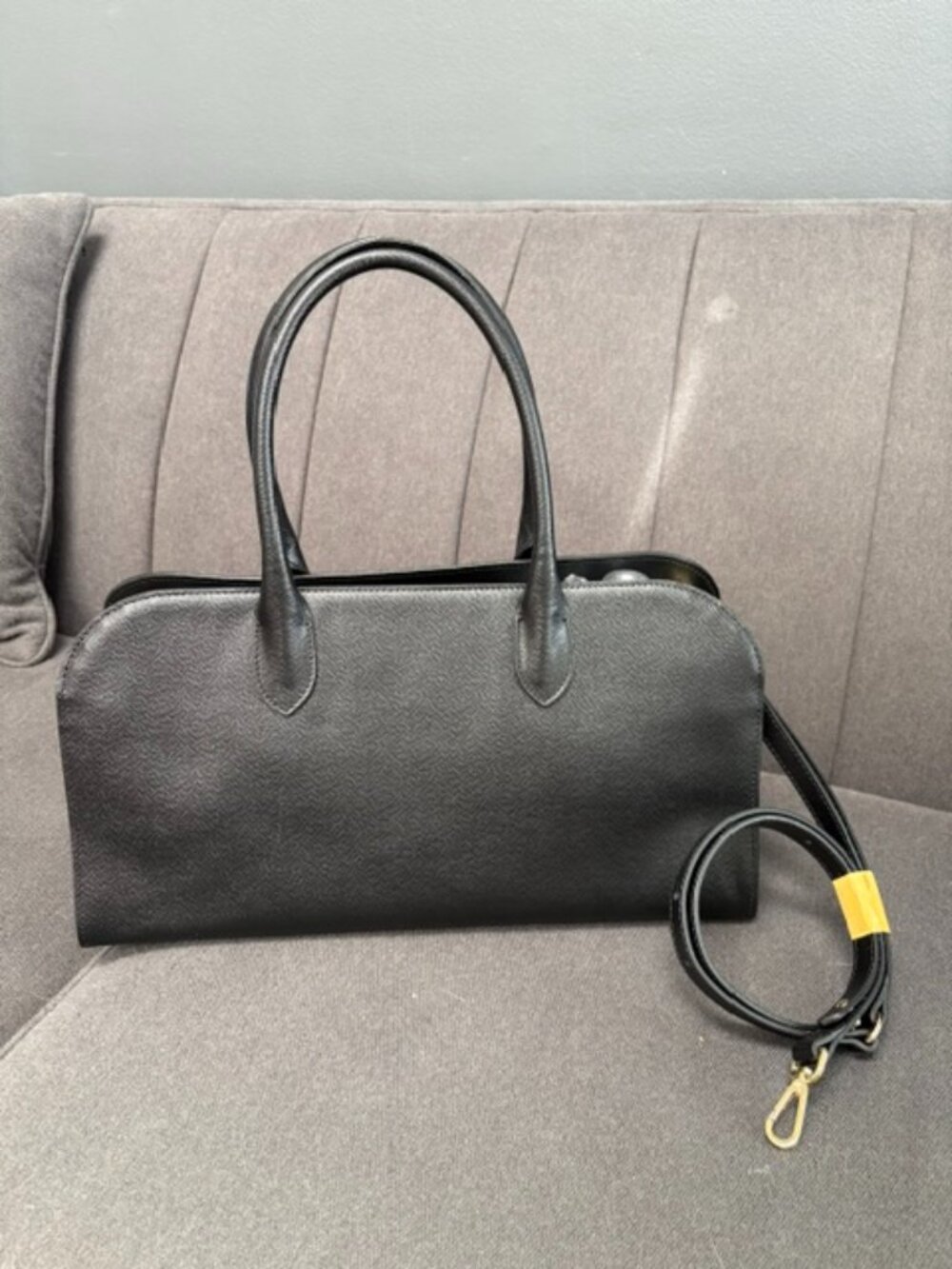Claudia Firenze Black Italian Leather tote Crossbody Bag NWOT